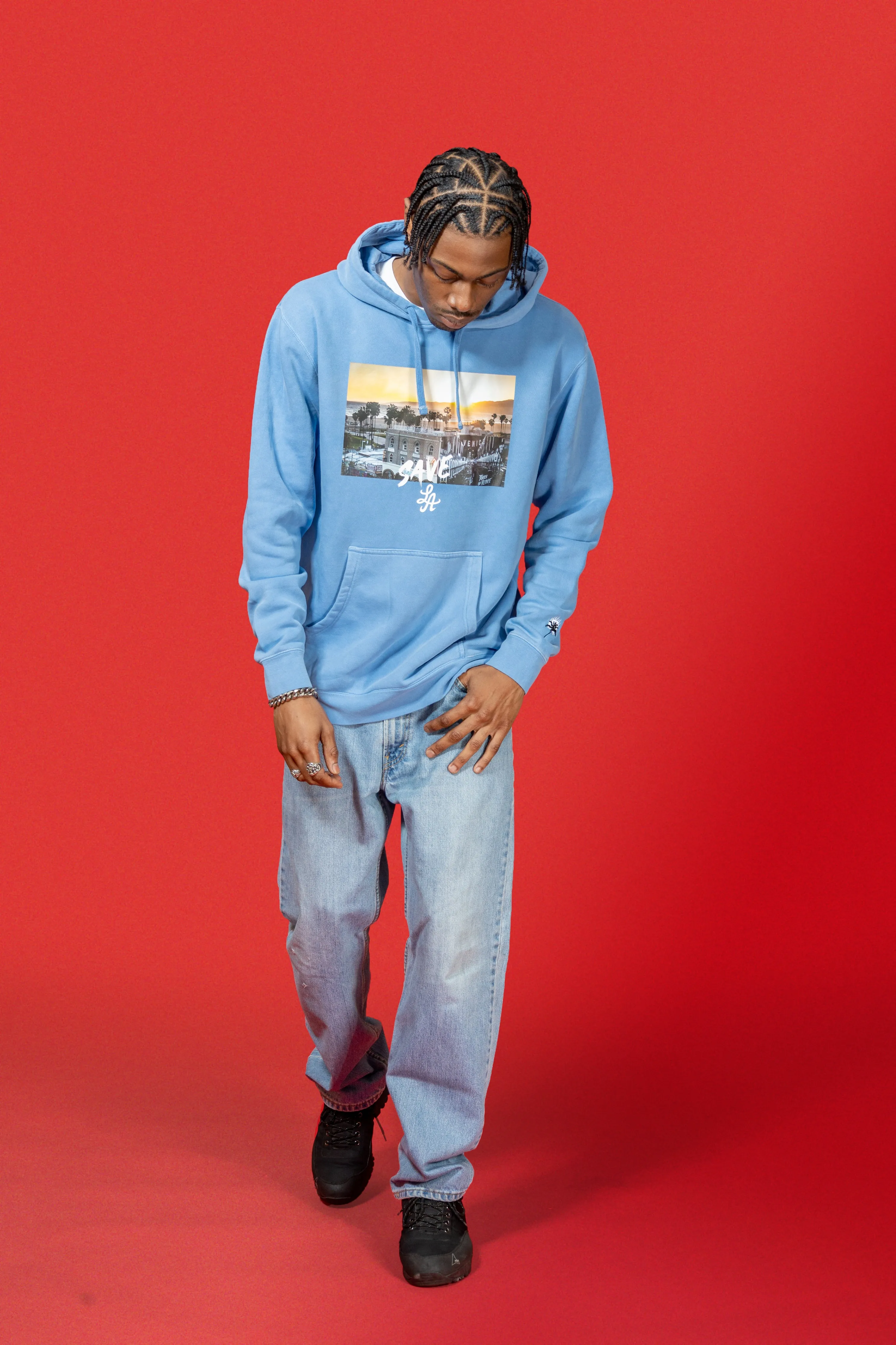 SAVE LA VENICE HOODIE - BLUE