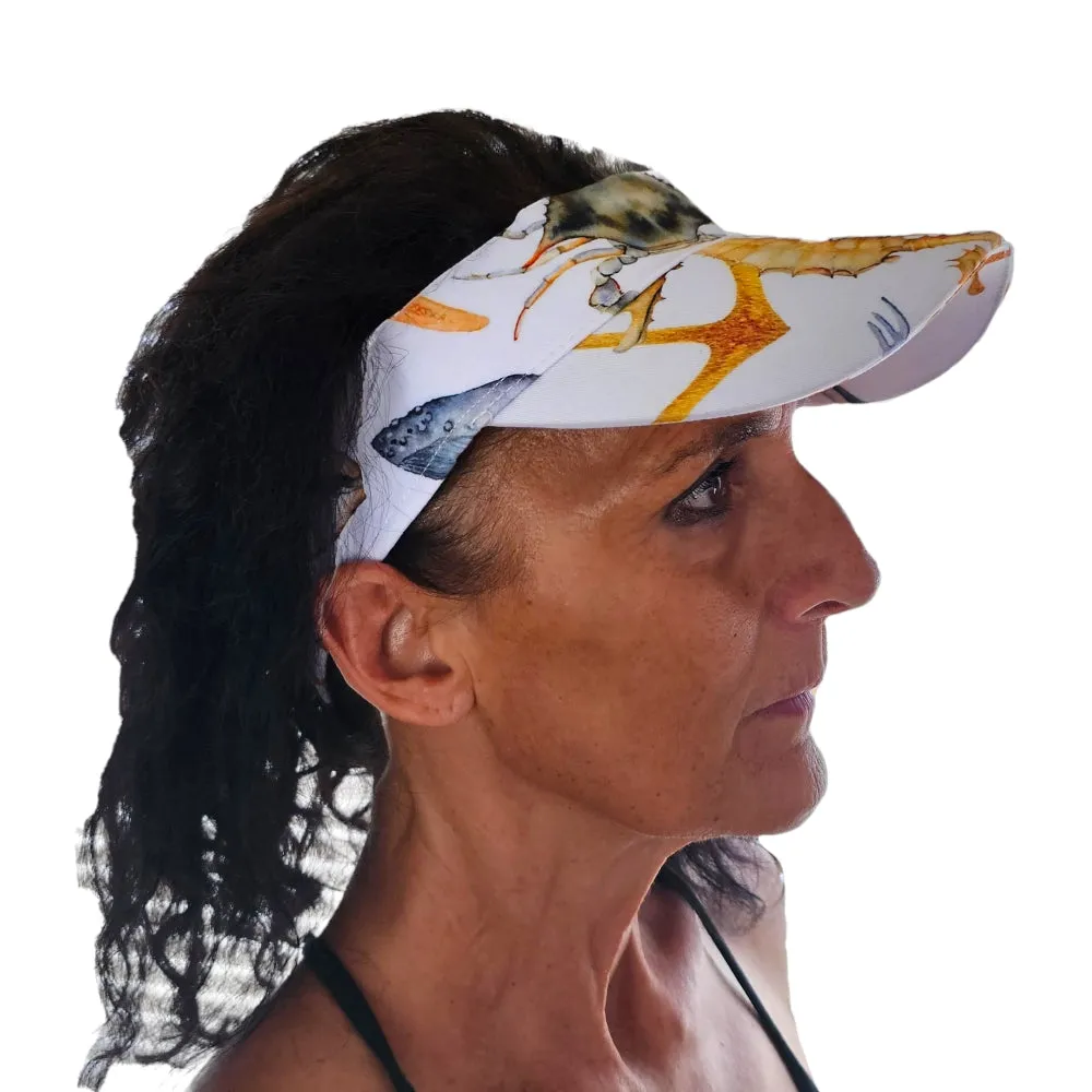 Sea Lion Ocean Life Nautical Skort Matching Sun Visor Adjustable Size Hat