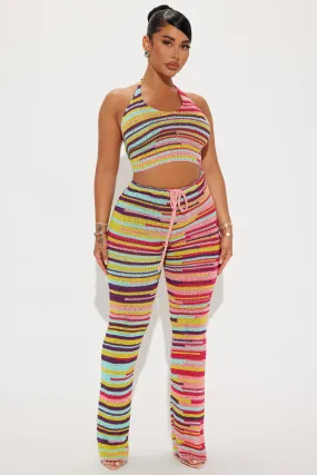 Sofia Sweater Knit Pant Set - Multi Color