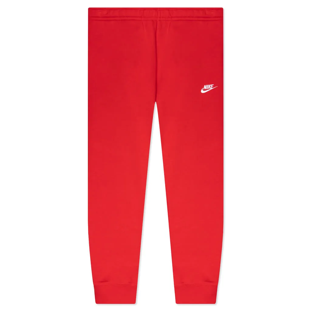 Sportswear Club Fleece Joggers - University Red/White