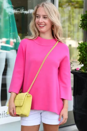 STAND OUT SWEATER -FUSCHIA