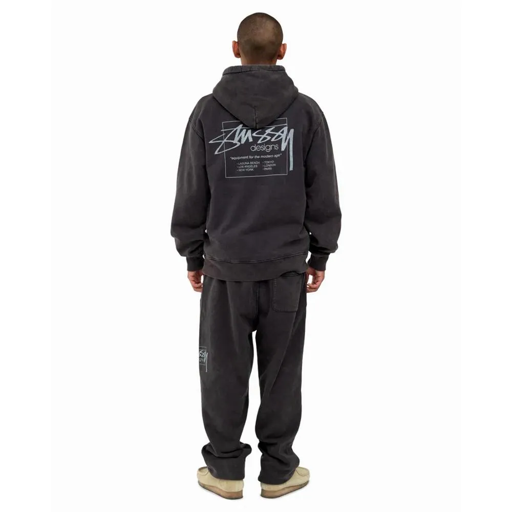 STUSSY DYED STUSSY DESIGNS PANT-BLACK