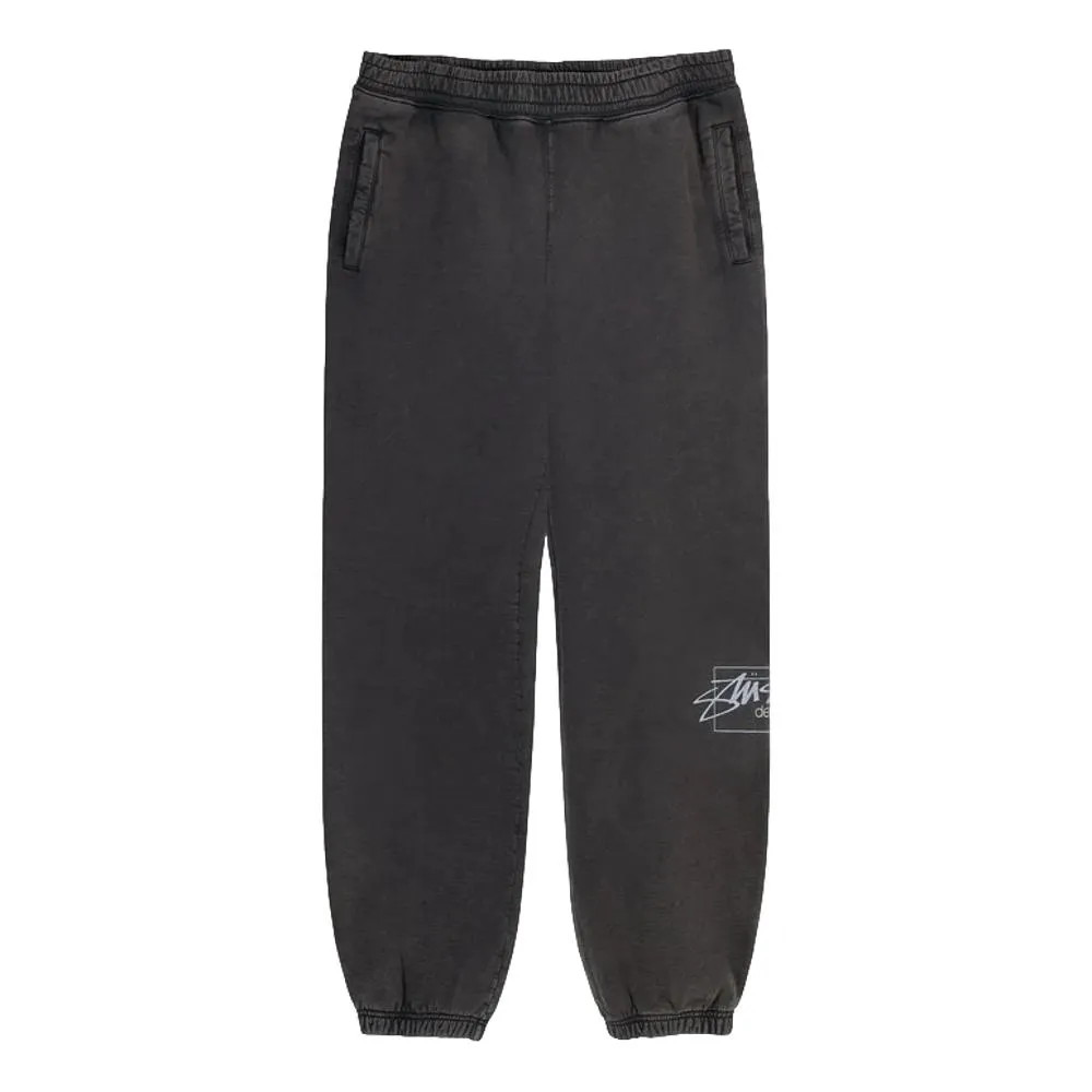 STUSSY DYED STUSSY DESIGNS PANT-BLACK