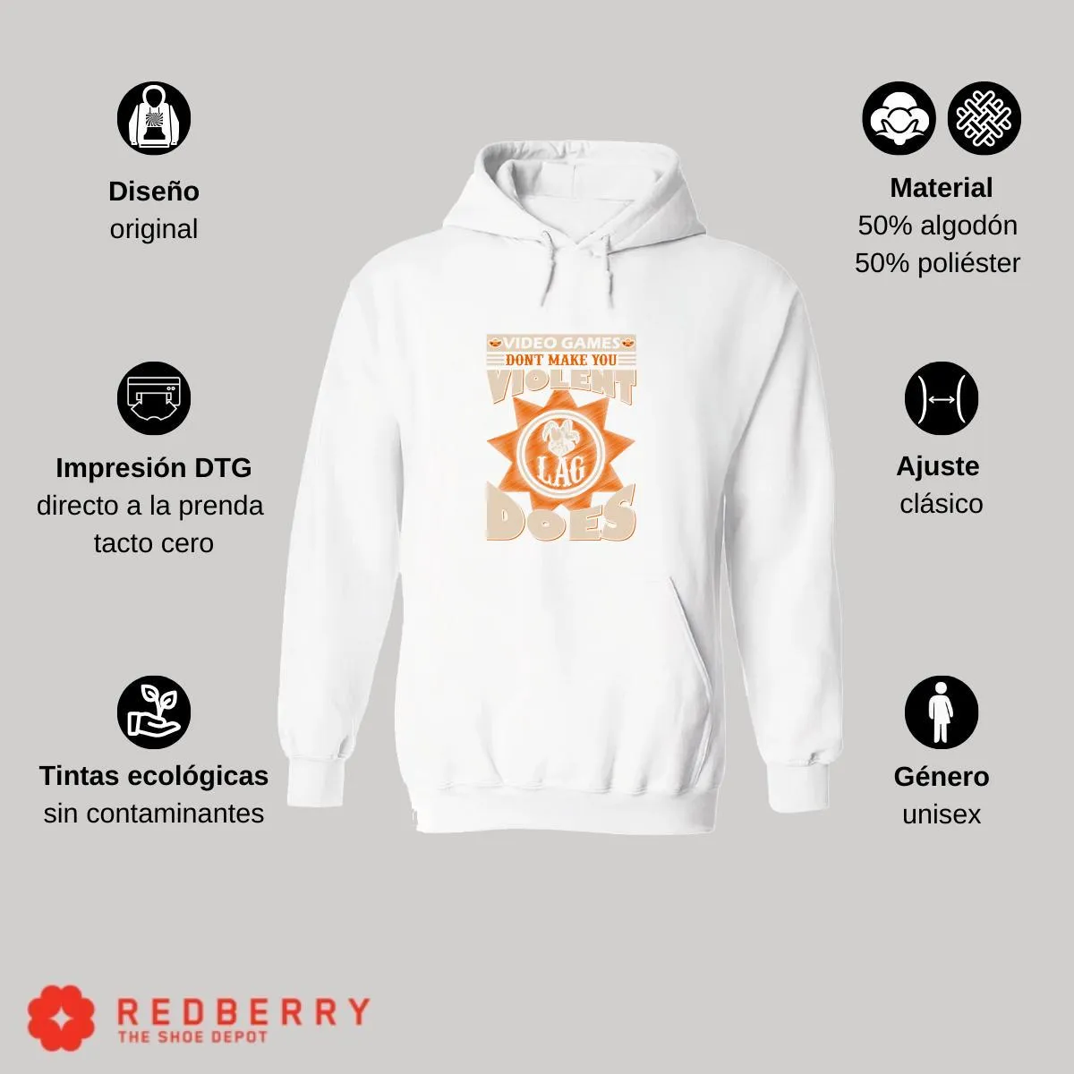 Sudadera Hombre  Hoodie Gamer Videojuegos Frases 020