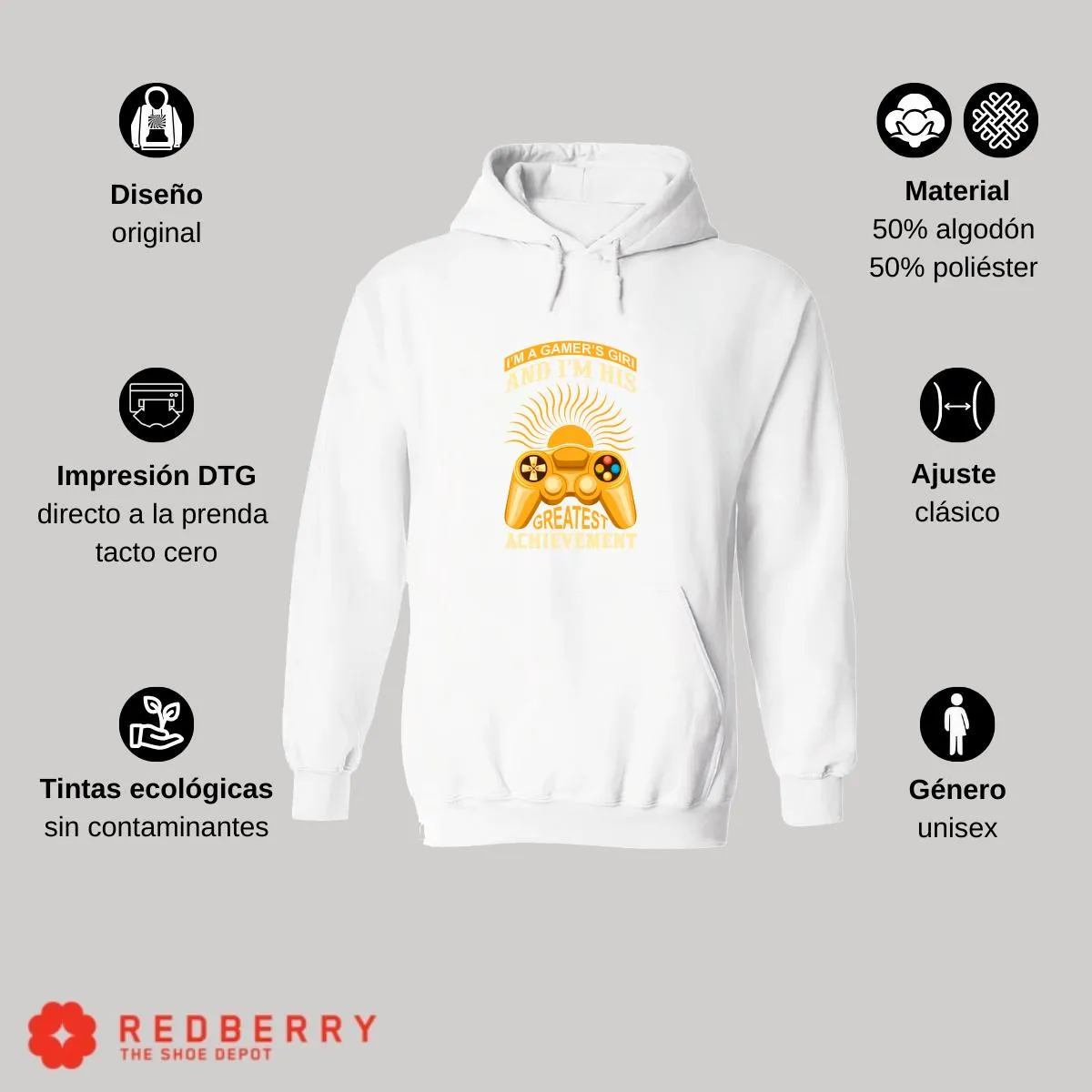 Sudadera Hombre  Hoodie Gamer Videojuegos Frases 031