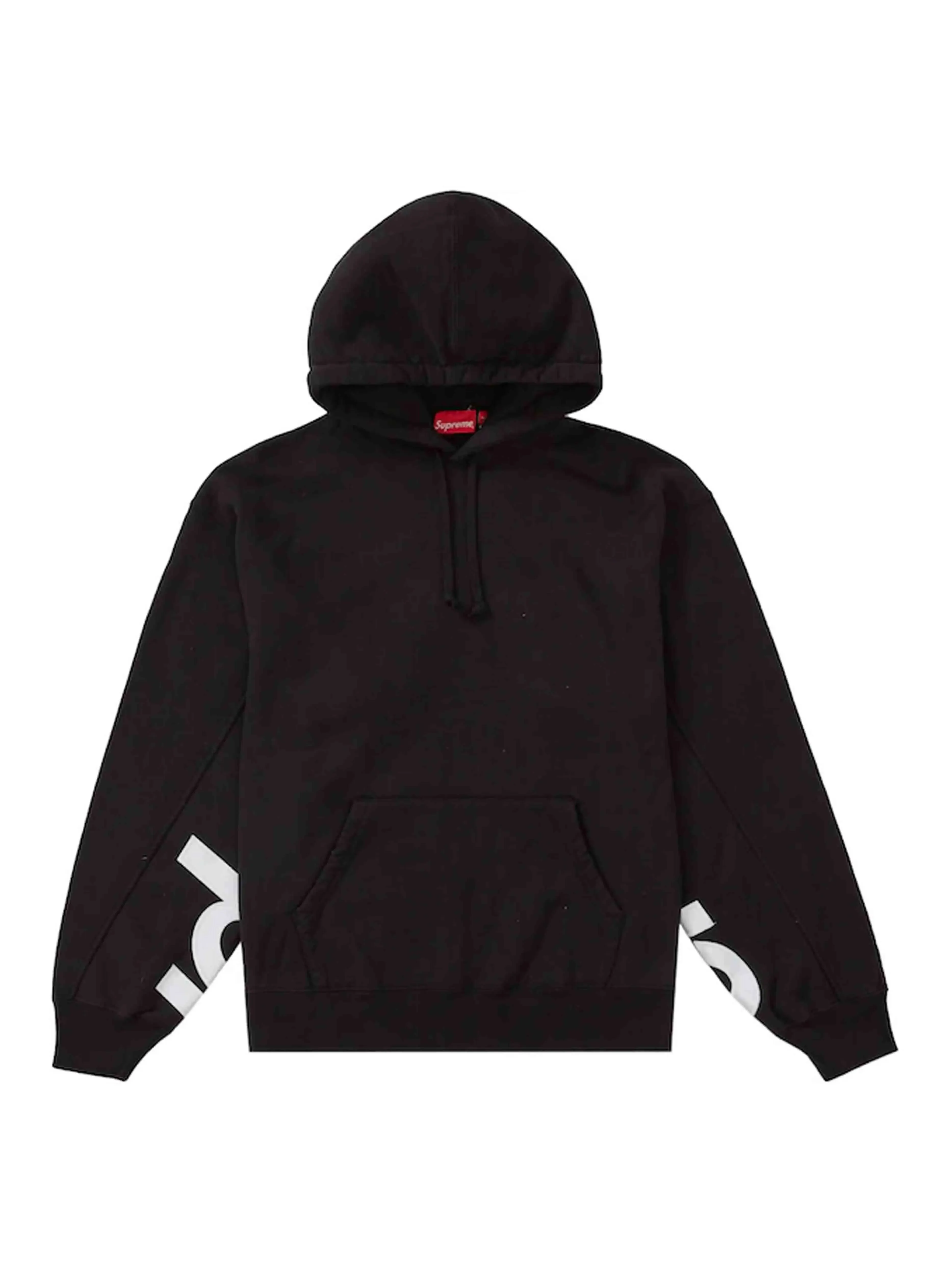 Supreme Cropped Panels Hooded Sweatshirt Black