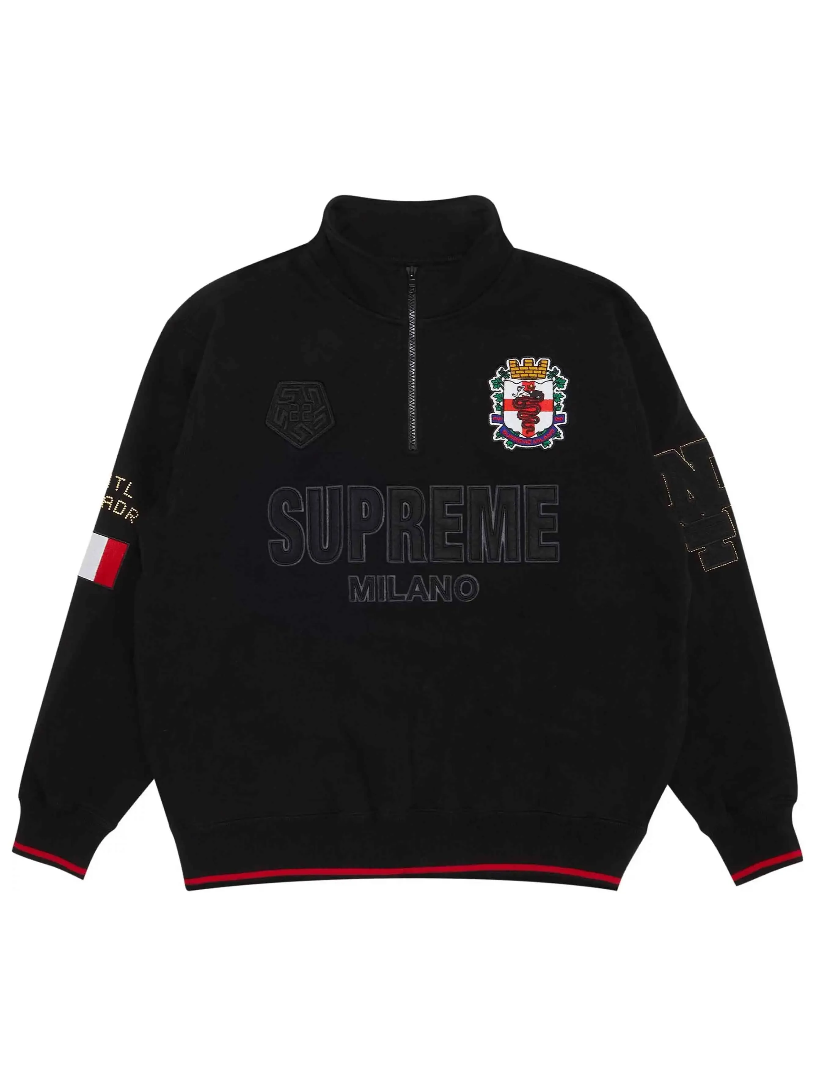 Supreme Milano Half Zip Pullover Black (FW22)