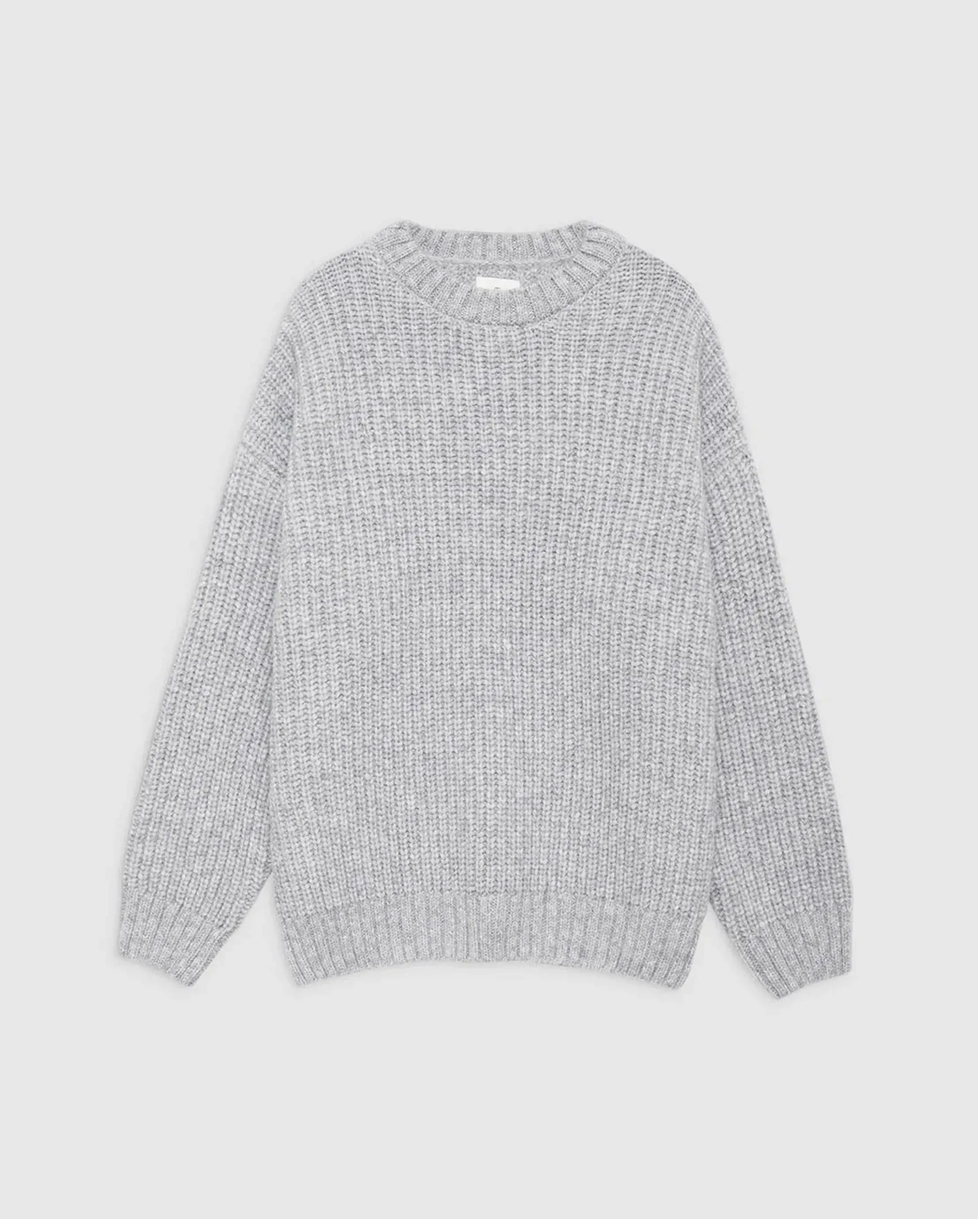 SYDNEY CREW SWEATER / LIGHT HEATHER GREY