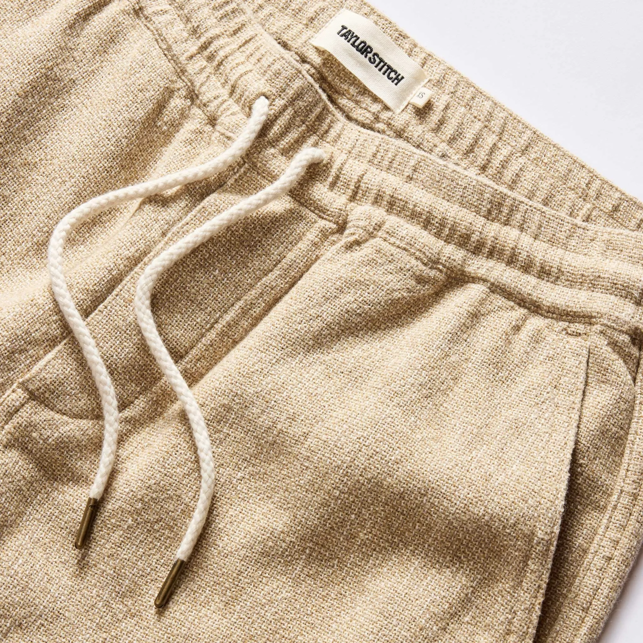 The Apres Pant in Oat Linen Tweed