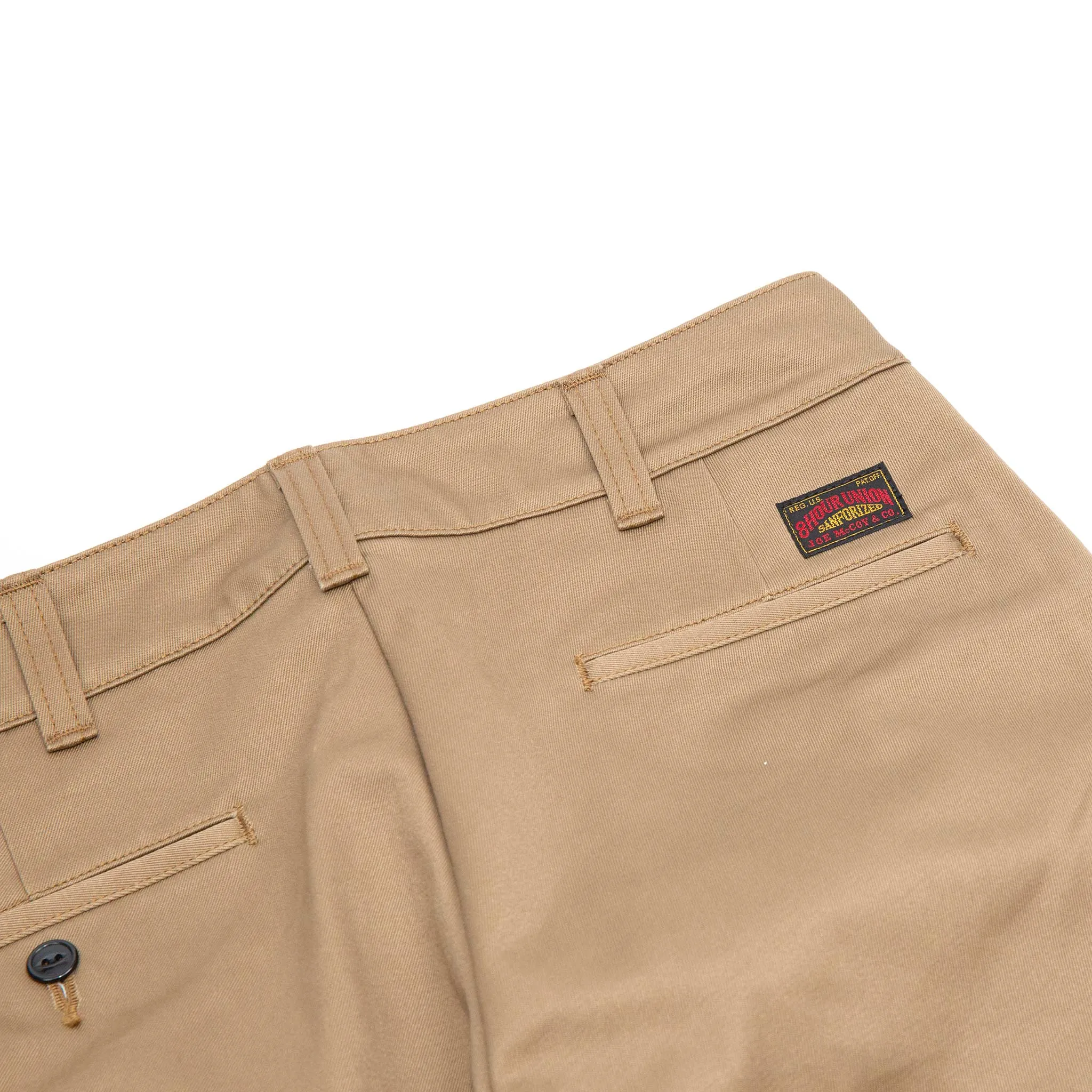 The Real McCoy's MP20104 8HU Heavy Cotton Drill Full-Cut Work Trousers Khaki