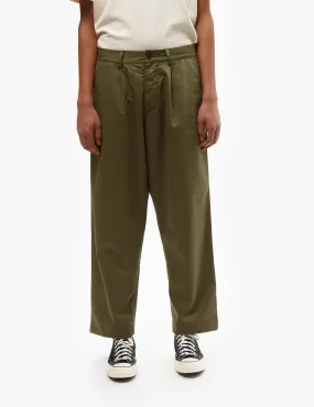 Universal Works Duke Pant (Twill) - Light Olive Green