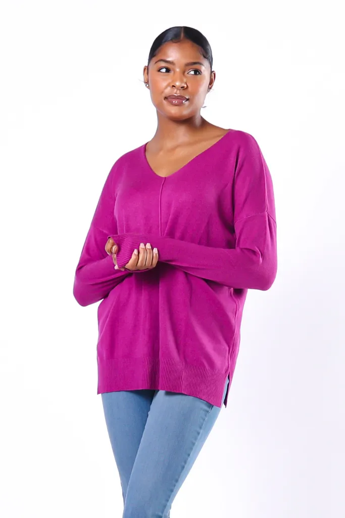 Viscose Front Seam Sweater