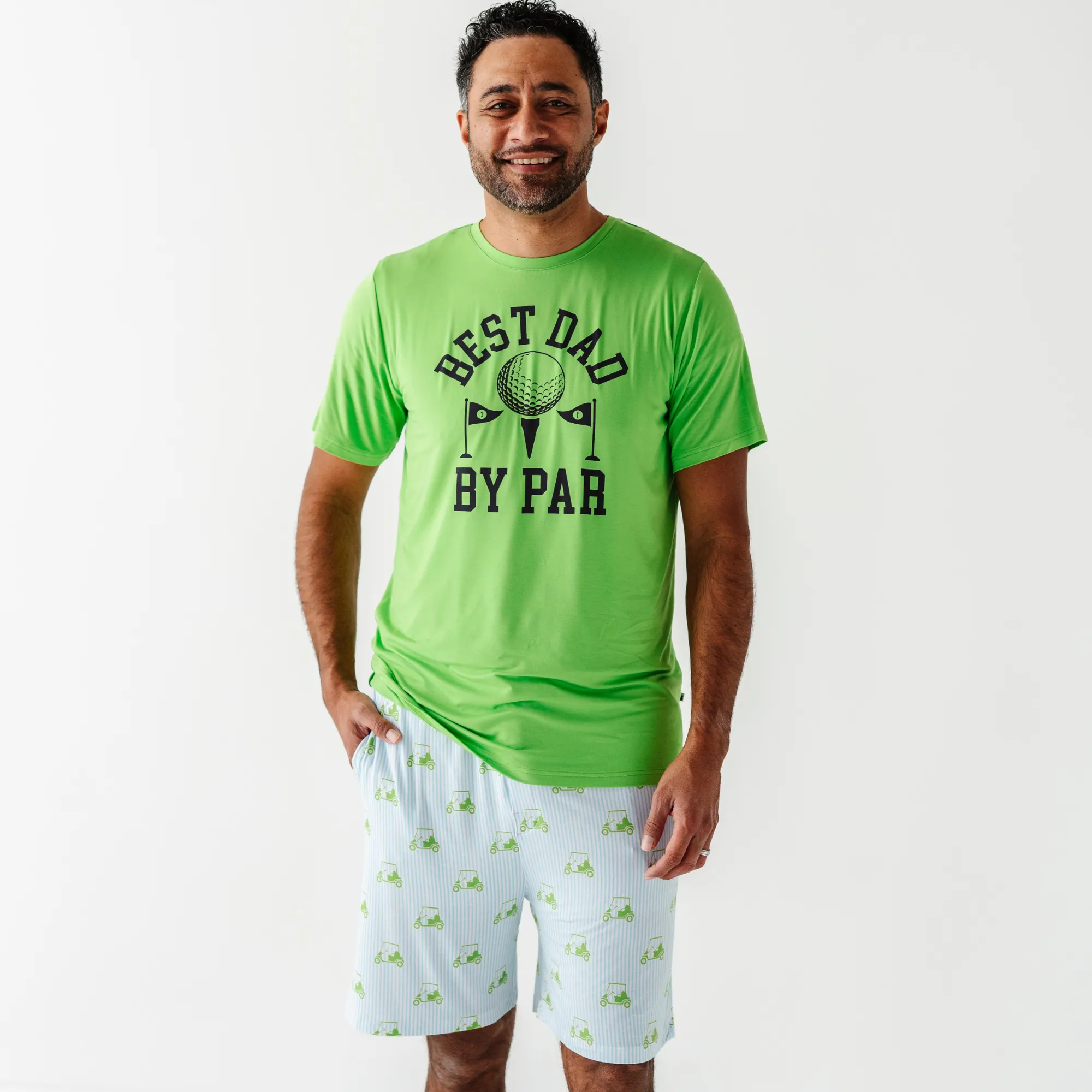 Who's Your Caddy? Blue Golf Mens Lounge Set- Kiki Lulu x Little Mama Shirt Shop